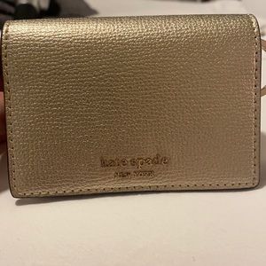 Kate Spade Gold Sylvia Mini Keyring Wallet